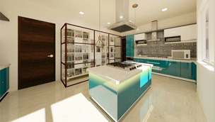 Laminated Modular Kitchen   Manufacturers in Bhopal