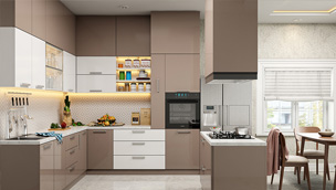  Acrylic Modular Kitchen Manufacturer BOPAL